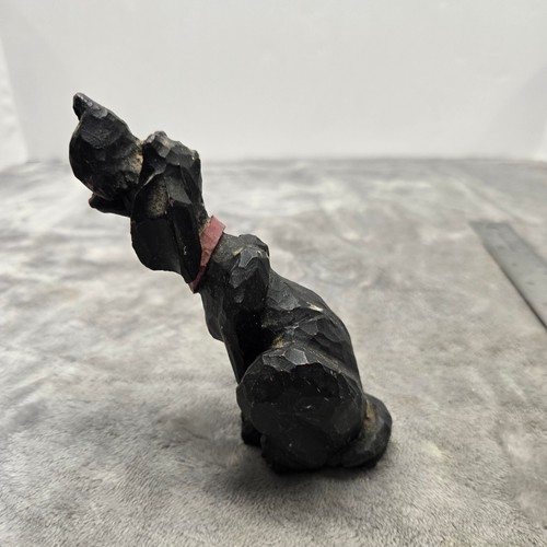 Vintage hand carved wood - wood, hound
